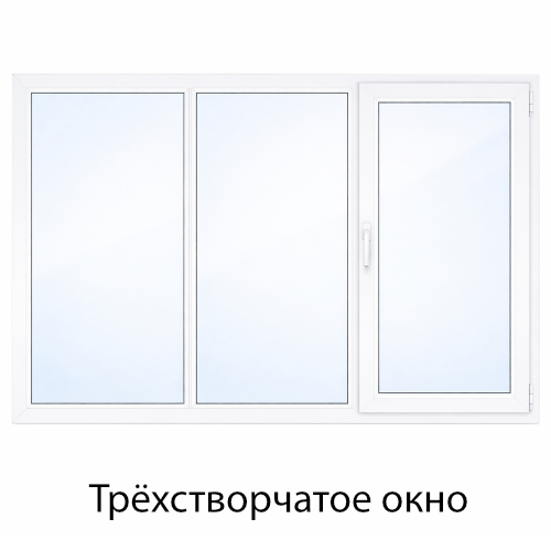 Трёхстворчатое окно